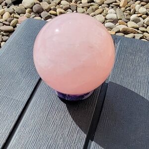 Rose Quartz Crystal Sphere 2LBs